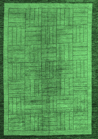 Abstract Emerald Green Modern Rug, abs5053emgrn