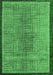 Abstract Emerald Green Modern Rug, abs5053emgrn