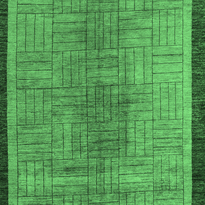 Abstract Emerald Green Modern Rug, abs5053emgrn