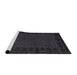 Sideview of Machine Washable Abstract Gray Rug, wshabs5054