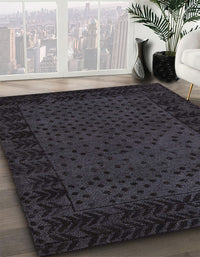 Abstract Gray Modern Rug, abs5054