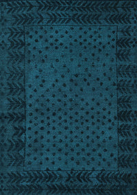 Abstract Light Blue Modern Rug, abs5054lblu