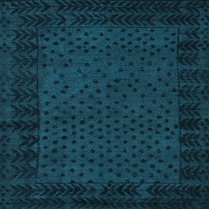 Square Machine Washable Abstract Light Blue Modern Rug, wshabs5054lblu