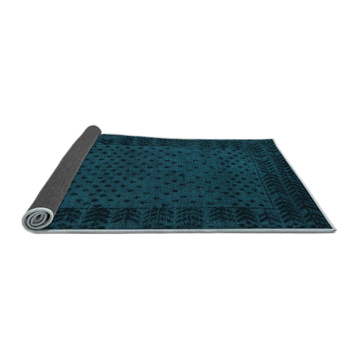 Sideview of Abstract Light Blue Modern Rug, abs5054lblu