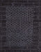 Machine Washable Abstract Gray Rug, wshabs5054