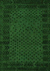 Abstract Green Modern Rug, abs5054grn