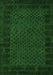 Abstract Green Modern Rug, abs5054grn