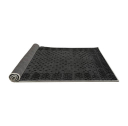 Sideview of Abstract Gray Modern Rug, abs5054gry