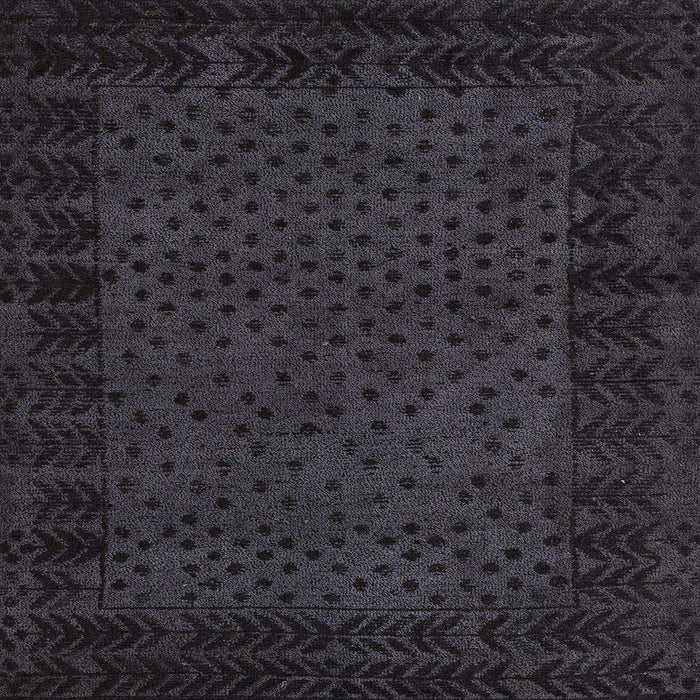 Square Machine Washable Abstract Gray Rug, wshabs5054
