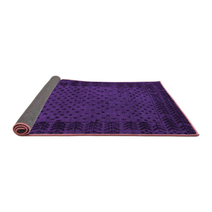 Sideview of Abstract Purple Modern Rug, abs5054pur