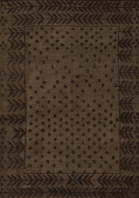 Abstract Brown Modern Rug, abs5054brn