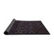 Sideview of Abstract Purple Modern Rug, abs5055