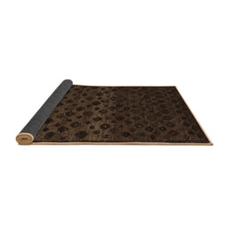 Sideview of Abstract Brown Modern Rug, abs5055brn