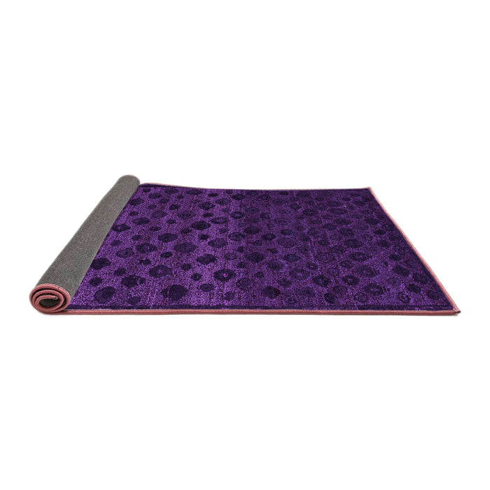 Sideview of Abstract Purple Modern Rug, abs5055pur