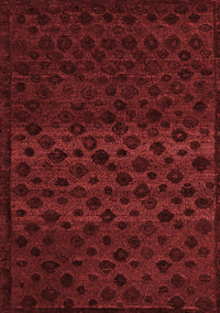 Abstract Red Modern Rug, abs5055red