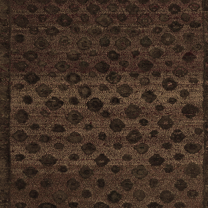 Machine Washable Abstract Brown Modern Rug, wshabs5055brn