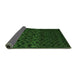 Sideview of Abstract Green Modern Rug, abs5055grn