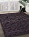 Machine Washable Abstract Purple Rug in a Family Room, wshabs5055