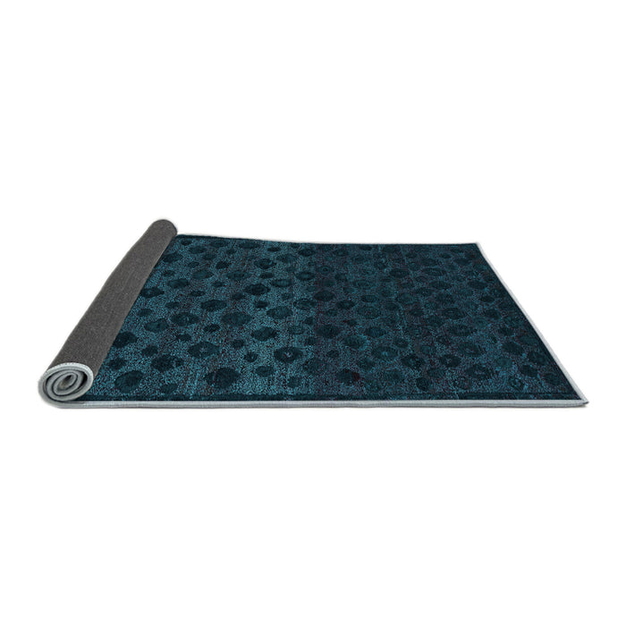 Sideview of Abstract Light Blue Modern Rug, abs5055lblu