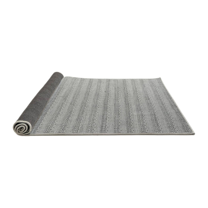 Sideview of Solid Gray Modern Rug, abs5056gry