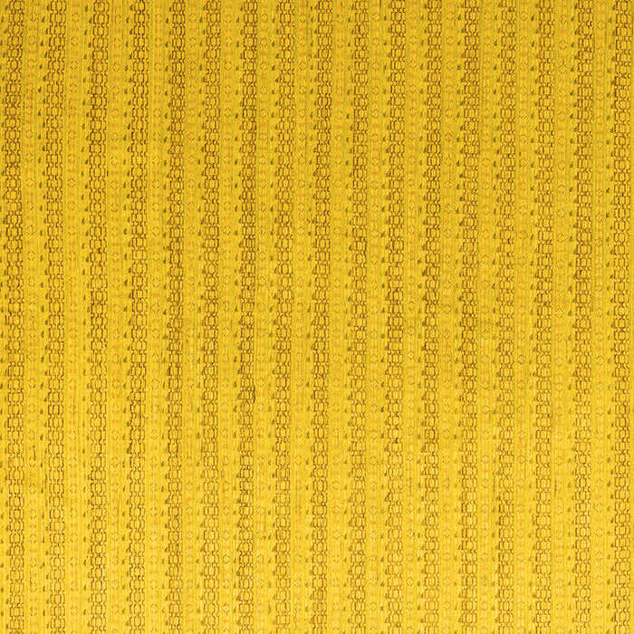 Square Machine Washable Solid Yellow Modern Rug, wshabs5056yw