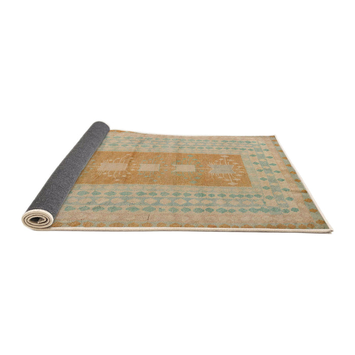 Sideview of Abstract Brown Modern Rug, abs5057
