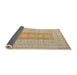 Sideview of Abstract Brown Modern Rug, abs5057