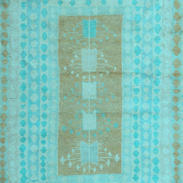 Abstract Light Blue Modern Rug, abs5057lblu