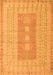 Machine Washable Abstract Orange Modern Area Rugs, wshabs5057org