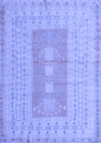 Abstract Blue Modern Rug, abs5057blu