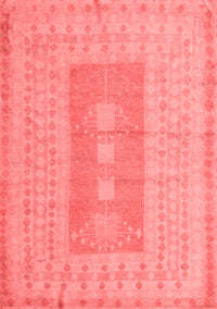 Abstract Red Modern Rug, abs5057red