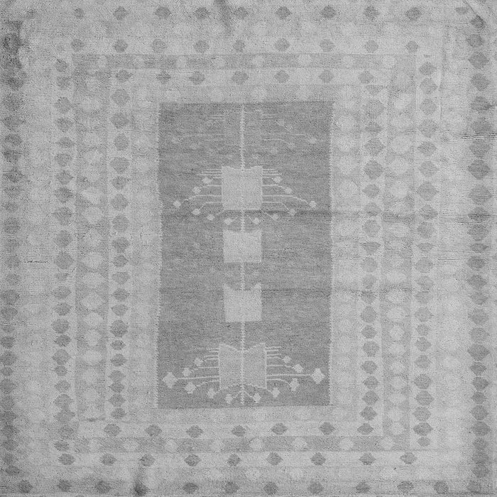 Square Abstract Gray Modern Rug, abs5057gry
