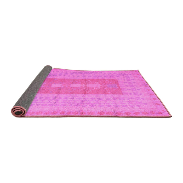 Sideview of Abstract Pink Modern Rug, abs5057pnk