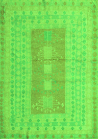 Abstract Green Modern Rug, abs5057grn