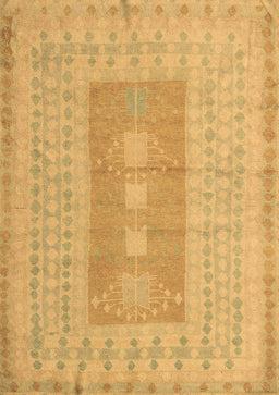 Abstract Brown Modern Rug, abs5057brn