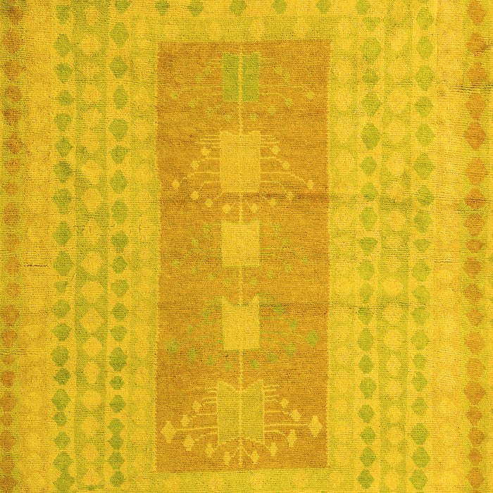 Abstract Yellow Modern Rug, abs5057yw