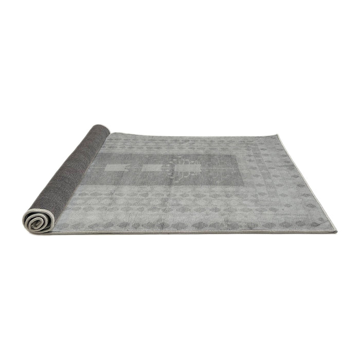 Sideview of Abstract Gray Modern Rug, abs5057gry