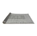 Sideview of Abstract Gray Modern Rug, abs5057gry