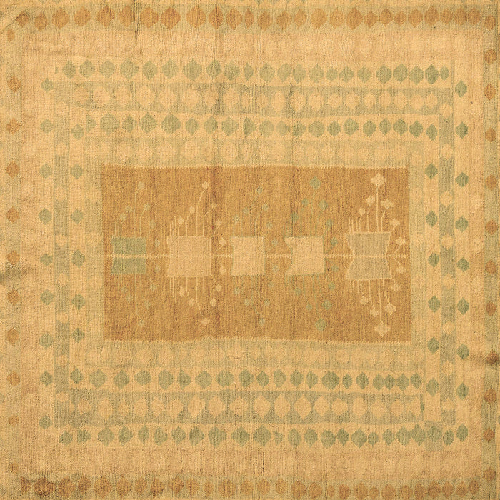 Square Abstract Brown Modern Rug, abs5057brn