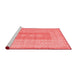 Modern Red Washable Rugs