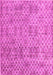 Machine Washable Abstract Pink Modern Rug, wshabs5058pnk