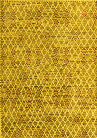 Abstract Yellow Modern Rug, abs5058yw