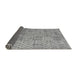 Sideview of Abstract Gray Modern Rug, abs5058gry