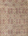 Machine Washable Abstract Dark Gold Brown Rug, wshabs5058