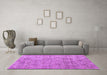 Machine Washable Abstract Purple Modern Area Rugs in a Living Room, wshabs5058pur