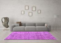 Machine Washable Abstract Purple Modern Rug, wshabs5058pur