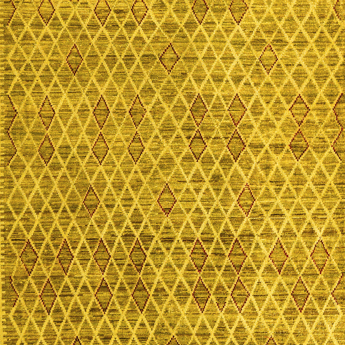 Machine Washable Abstract Yellow Modern Rug, wshabs5058yw