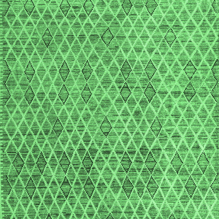 Machine Washable Abstract Emerald Green Modern Area Rugs, wshabs5058emgrn
