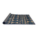 Sideview of Abstract Granite Gray Modern Rug, abs5059