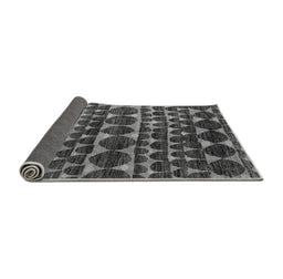 Sideview of Abstract Gray Modern Rug, abs5059gry